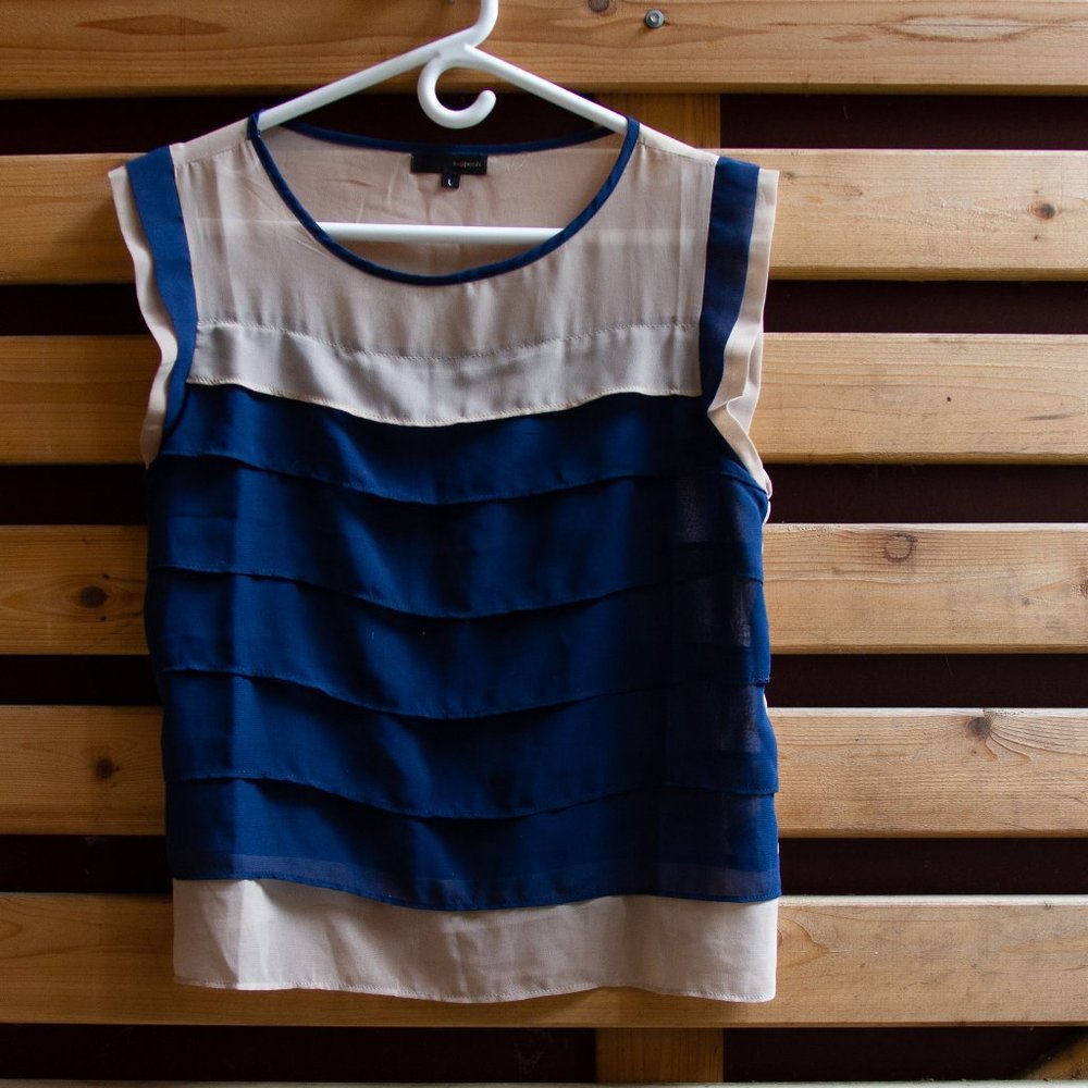 sheer boxy top